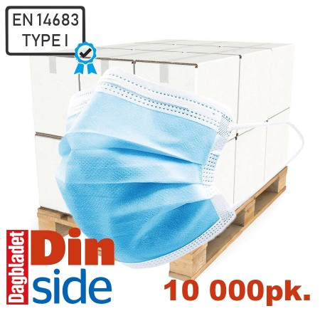 Munnbind medisinsk 10.000pk Type I CE-sertifisert